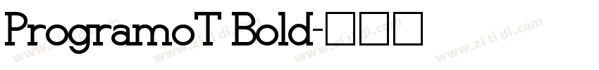 ProgramoT Bold字体转换